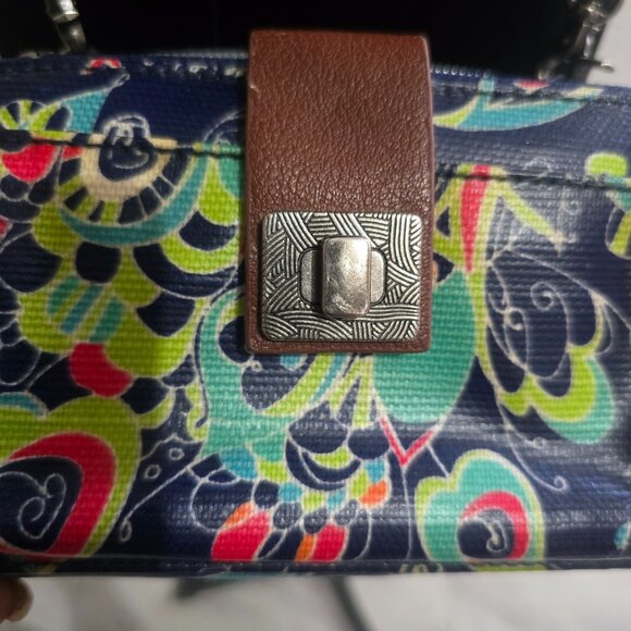 Vera Bradley Multicolor Women's Crossbody Wallet Purse Colorful Pattern - Picture 3 of 6